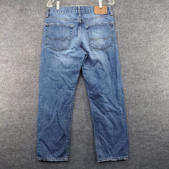 American Eagle Mens Made to Last Jeans Blue 30x30 Relaxed Straight Leg Denim - Picture 6 of 12